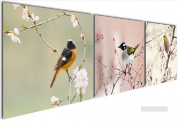 花 鳥 Painting - 東洋の桜の鳥